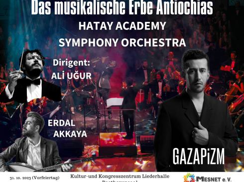 Hatay Akademie Orchester präsentiert das musikalische Erbe Antiochias in Stuttgart Benefizkonzert am 31. Oktober in der Liederhalle