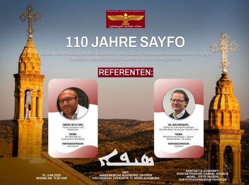 Gedenkveranstaltung: „110 Jahre (Sayfo) - Genozid an den Christen im Osmanischen Reich“